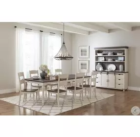 Madison County Vintage White 70" Barn Door Server