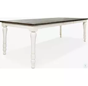 Madison County Vintage White 22" Extendable Dining Room Set