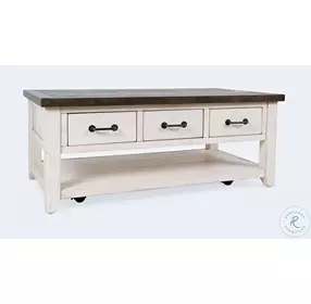 Madison County Vintage White Occasional Table Set