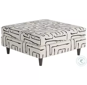 Durango Fossil Ebony Square Cocktail Ottoman