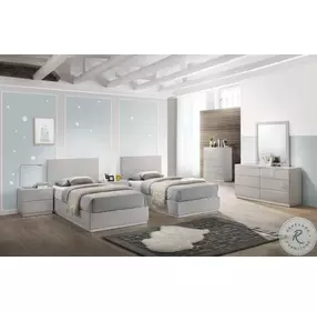 Naples Grey Twin Platform Bed