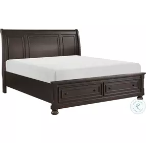 Begonia Gray Sleigh Storage Bedroom Set