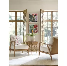 Key Biscayne Anchorage Ivory Upholstered Accent Chair