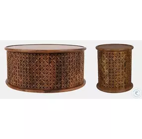 Decker Mango Small Drum Table