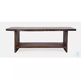 Global Archive Chestnut Live Edge Storage Bench