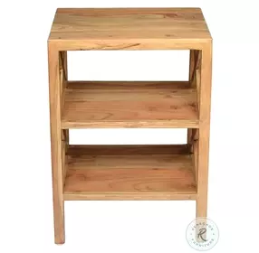Global Archives Natural X Side Accent Table