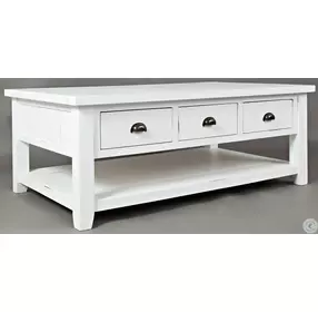Artisans Craft Distressed Weathered White Occasional Table Set