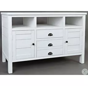 Artisans Craft Distressed Weathered White 50" TV Stand
