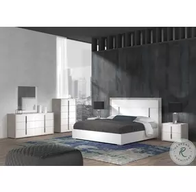 Ada Premium Cemento And Bianco Opac Nightstand