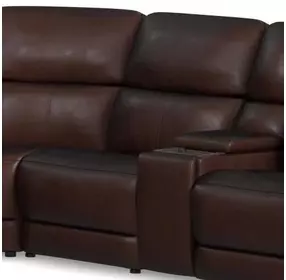 Oasis Truffle Leather Armless Chair