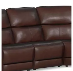 Oasis Truffle Leather Zero Gravity Armless Power Recliner with Power Headrest and Lumbar