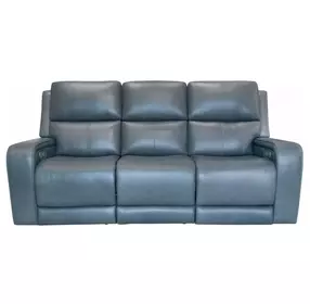 Oasis Storm Leather Zero Gravity Power Reclining Living Room Set