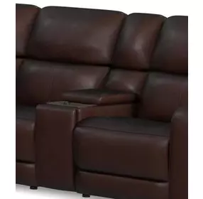 Oasis Truffle Leather Console
