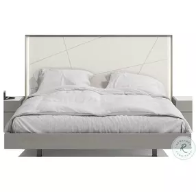 Sintra Grey And White Platform Bedroom Set