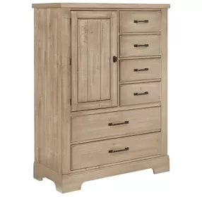Cool Rustic Clear Maple 6 Drawer Chest
