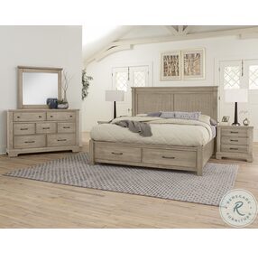Cool Rustic Clear Maple California Mansion Storage Bed