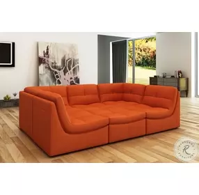 Lego Pumpkin Leather 6 Piece Living Room Set