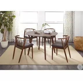Copenhagen Brown Side Chair Set of 2