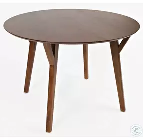 Copenhagen Medium Brown Round Dining Room Set