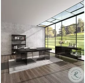 Cloud Grey High Gloss Dining Table