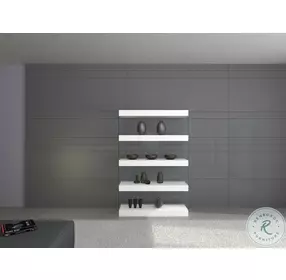 Cloud White High Gloss Curio Unit