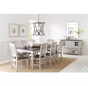 Orchard Park Brown And Light Grey Extendable Dining Table