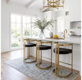 Clarence Black Bar Stool