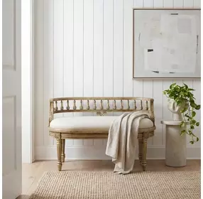 Hathaway Antique Beige Bench