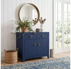 Chatham Dark Navy Blue Accent Cabinet