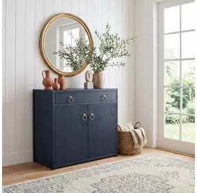 Lark Navy Blue Accent Cabinet