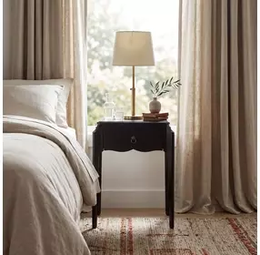 Wilshire Black Nightstand