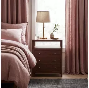 Nora Walnut 3 Drawer Tall Nightstand