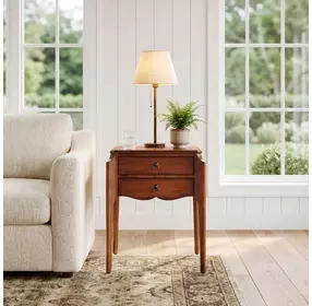 Wilshire Olive Ash Burl Accent Table