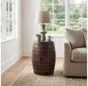 Mountain Lodge 6044120 Barrel Table