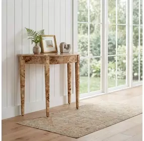 Chester Light Burl Console Table