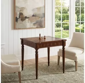Vincent Antique Cherry Multi Game Card Table