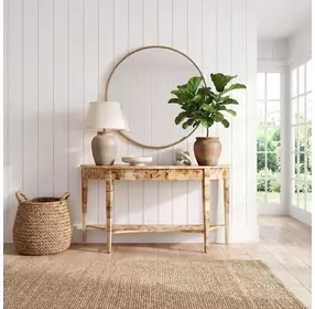 Astor Light Burl Console Table