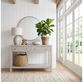 Nora Antique Taupe Console Table