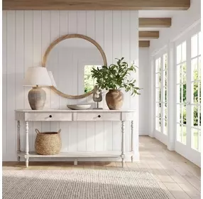 Danielle Rustic Gray 65" Console Table