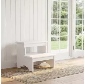 Melrose Cottage White Step Stool