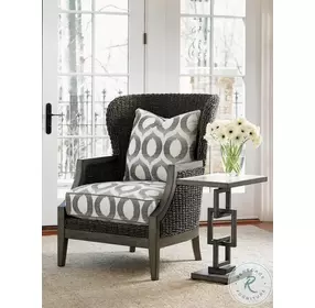 Oyster Bay Oyster And Antique Pewter Deerwood Rectangular Side Table