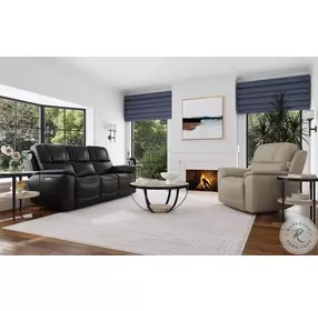 Crew Raven Power Reclining Sofa with Power Headrests And Lumbar