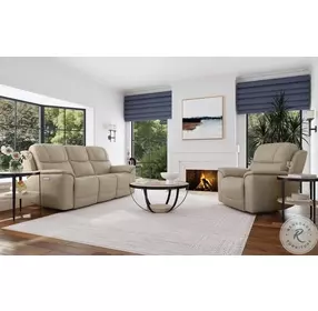 Crew Pebble Power Recliner with Power Headrest And Lumbar