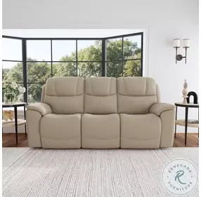 Crew Pebble Power Reclining Living Room Set with Power Headrests And Lumbar