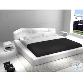 Dream White Leather Nightstand