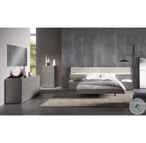 Porto Grey Queen Platform Bed