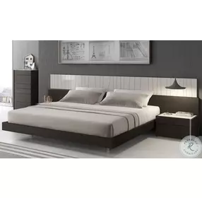 Porto Light Grey And Wenge Platform Bedroom Set
