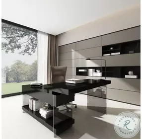 Cloud Grey High Gloss Desk