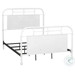 Heritage Series Antique White Twin Metal Bed