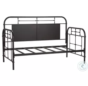 Vintage Series Distressed Black Twin Metal Daybed